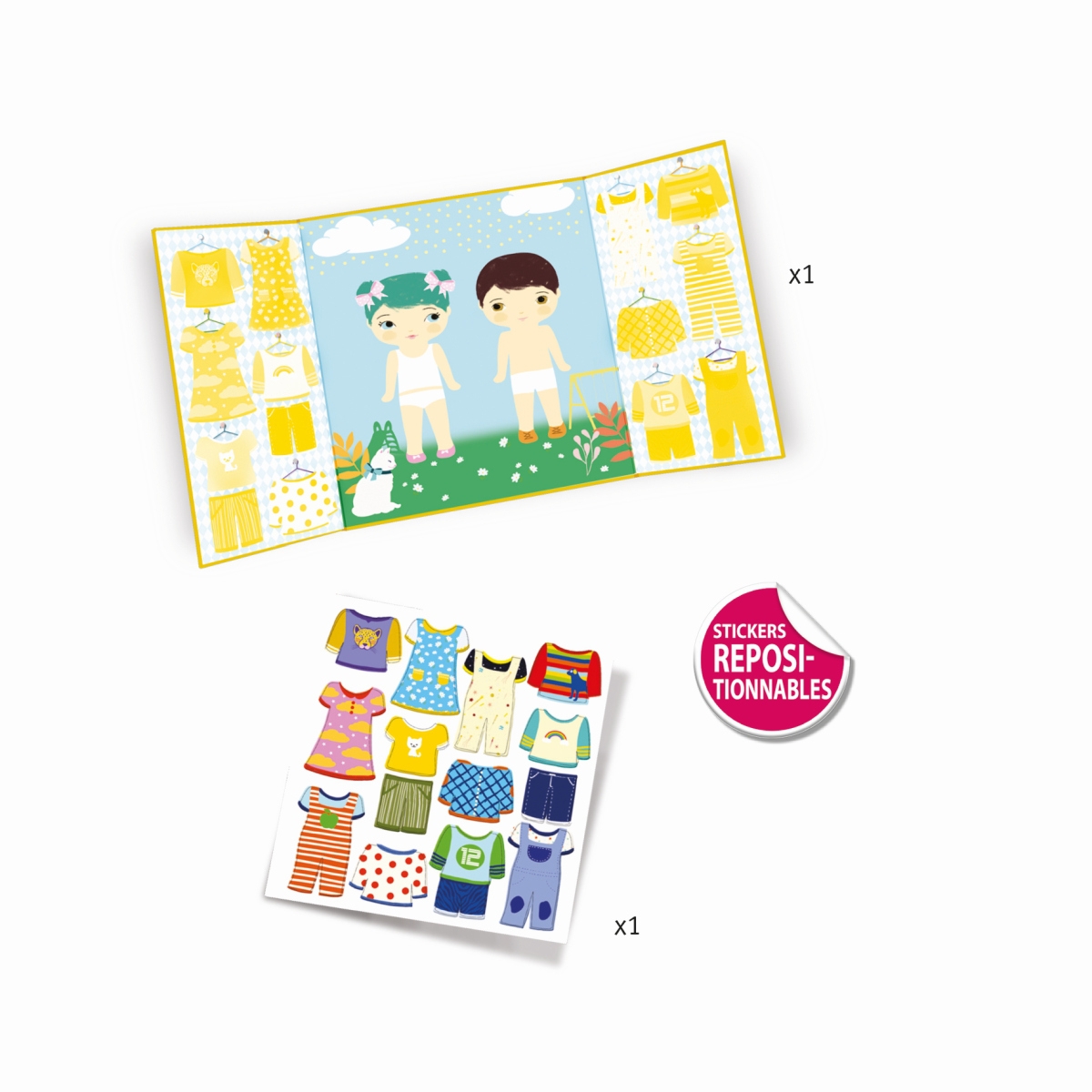 Sticker Kleidung - DJECO
