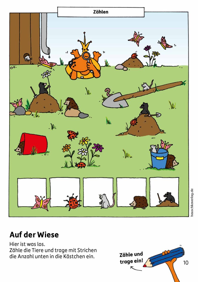Vorschulblock - Konzentration und Wahrnehmung - Hauschka Verlag 5+