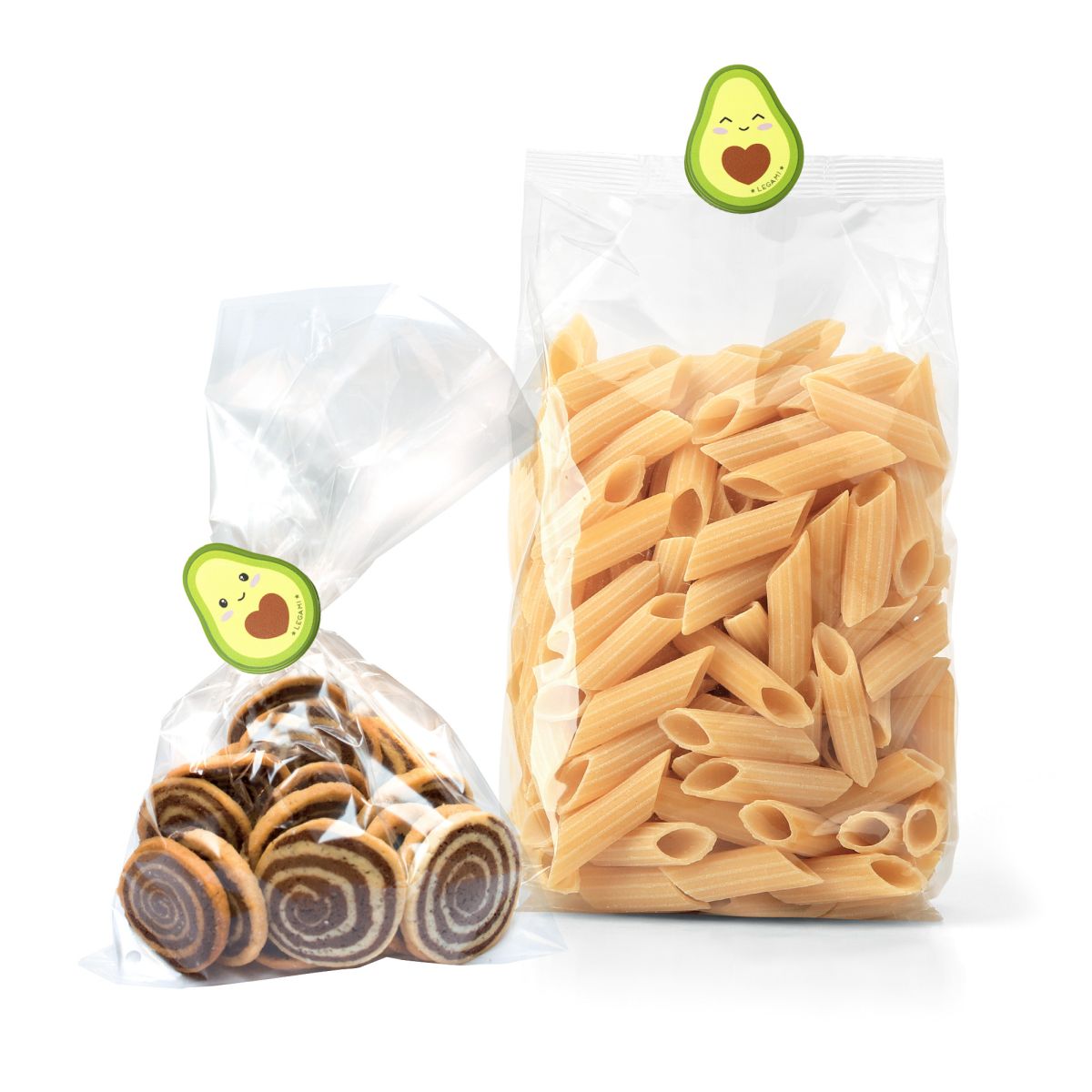 Set mit 4 Verschluss-Clips Avocado - Legami