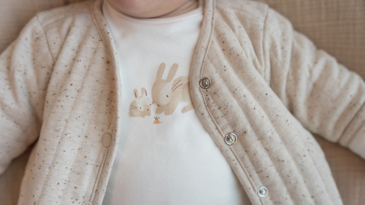 Langarmshirt  Hase weiß  - 56