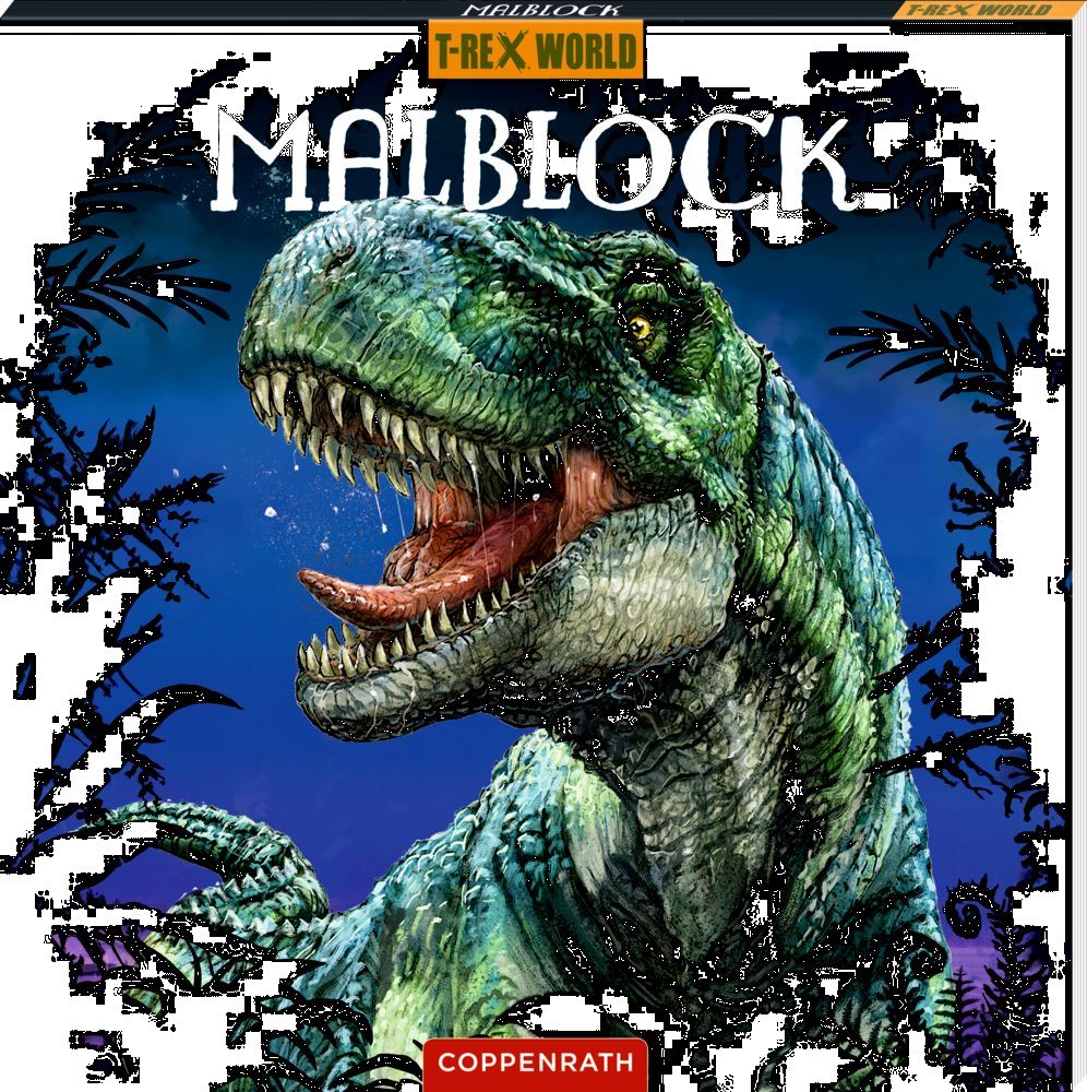 Malblock - 32 saurierstarke Motive (T-Rex World)