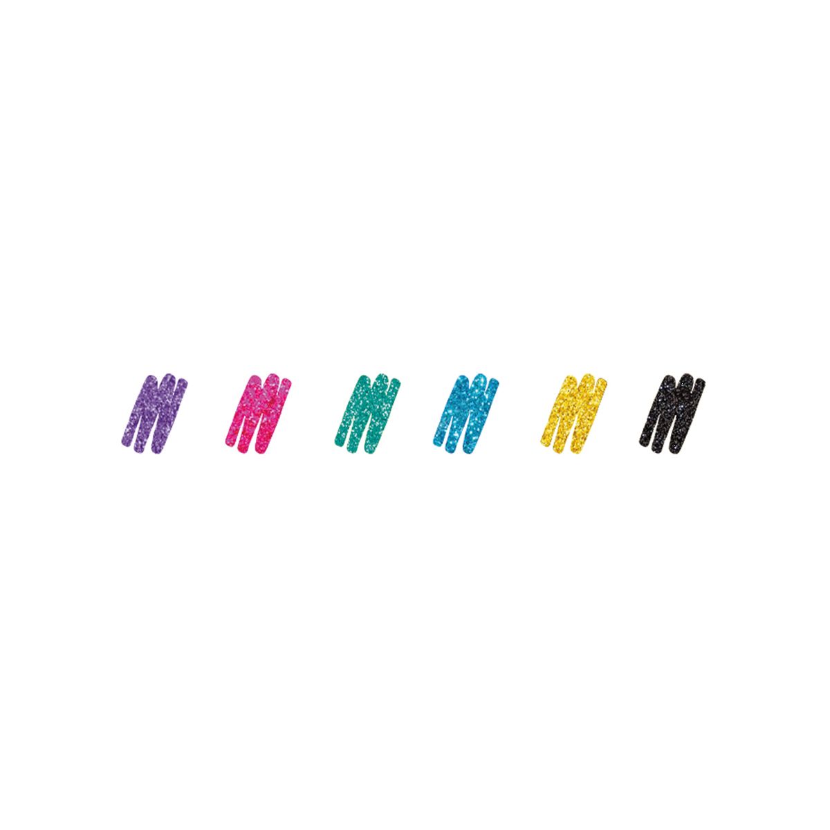 Glitzer-Mini-Gelstifte (6er Set) - Legami