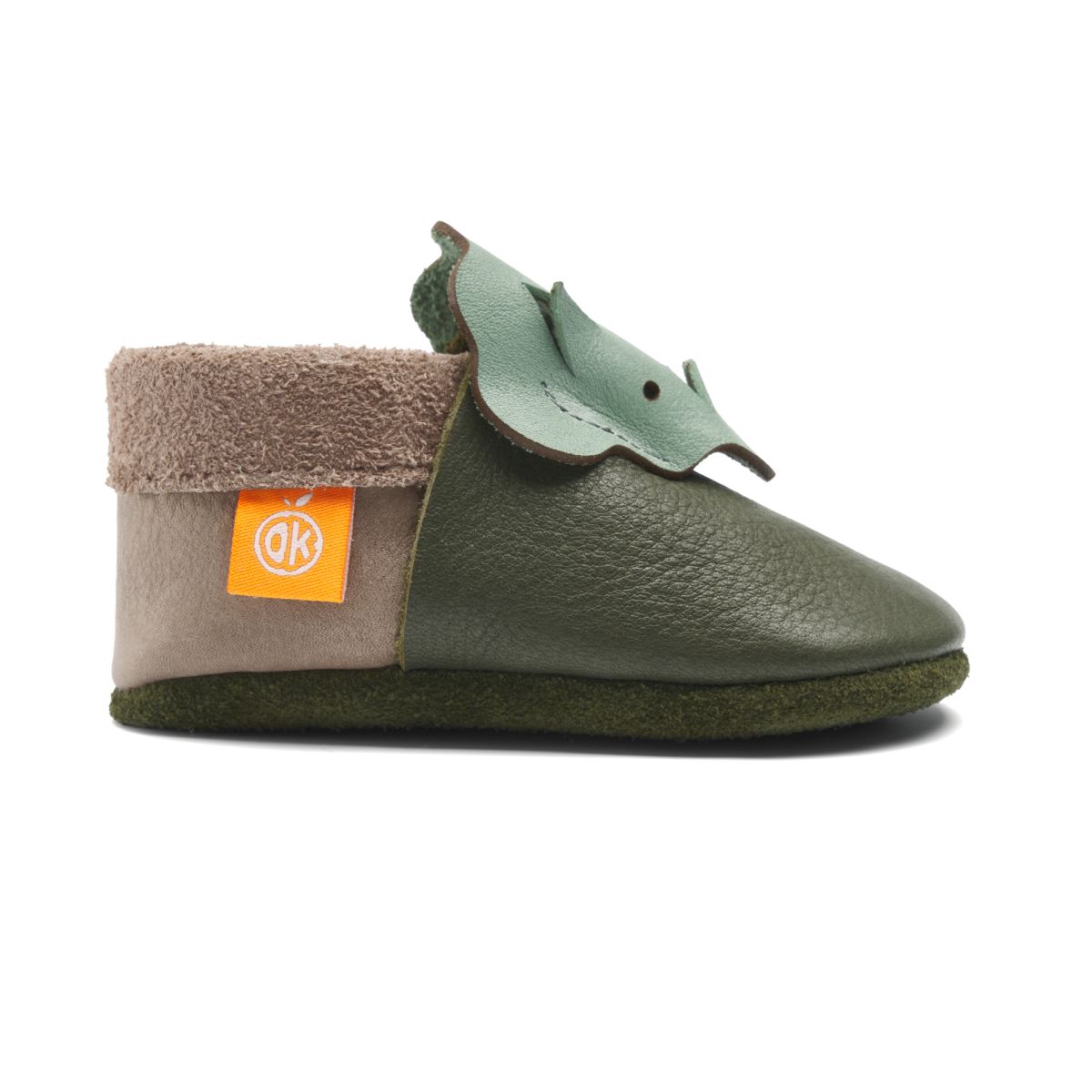 Orangenkinder Dino 3D khaki Gr. 20-21