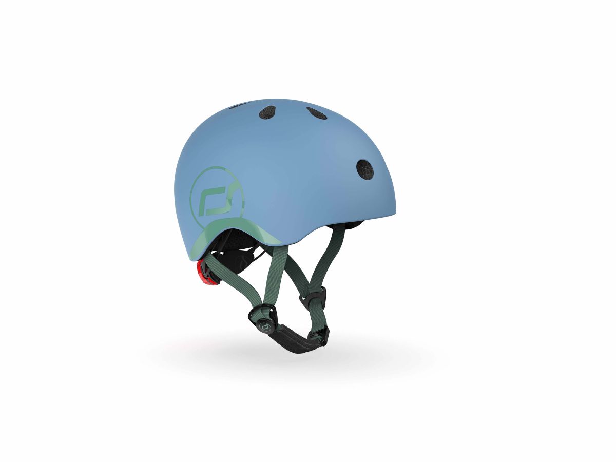 Babyhelm XXS-S steel - blau (45-51cm) - Scoot and Ride