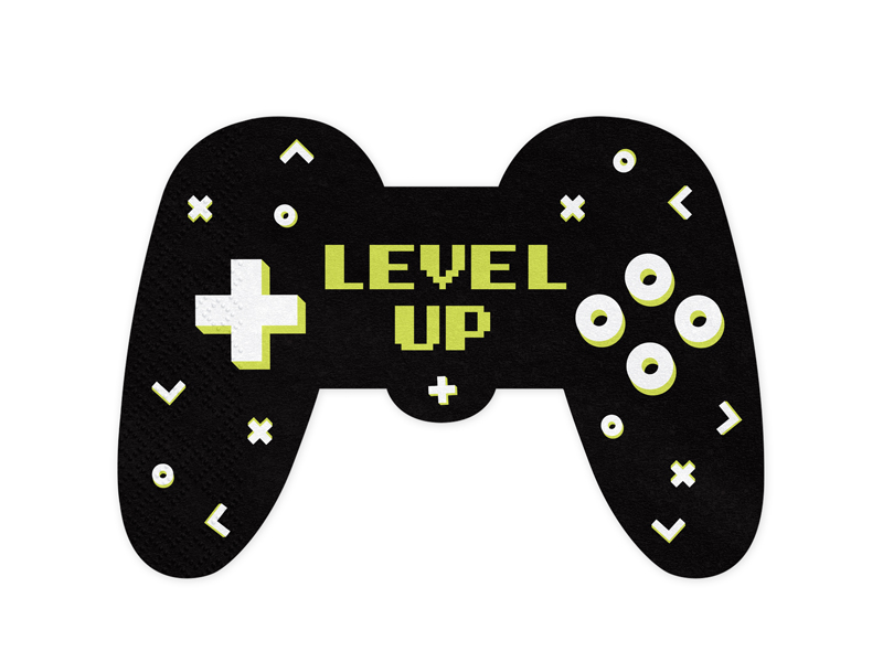 Servietten Gamepad (12 Stück) - Party Deco