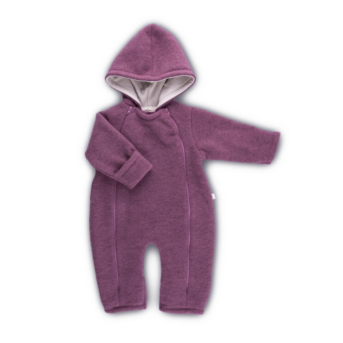 Baby Overall Wollfleece Dusty Plum Gr. 50-56