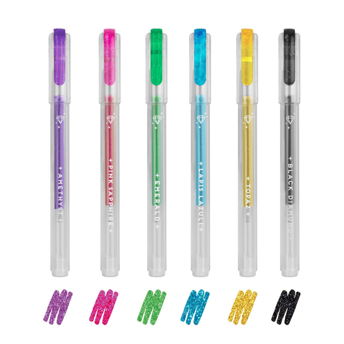 Glitzer-Mini-Gelstifte (6er Set) - Legami