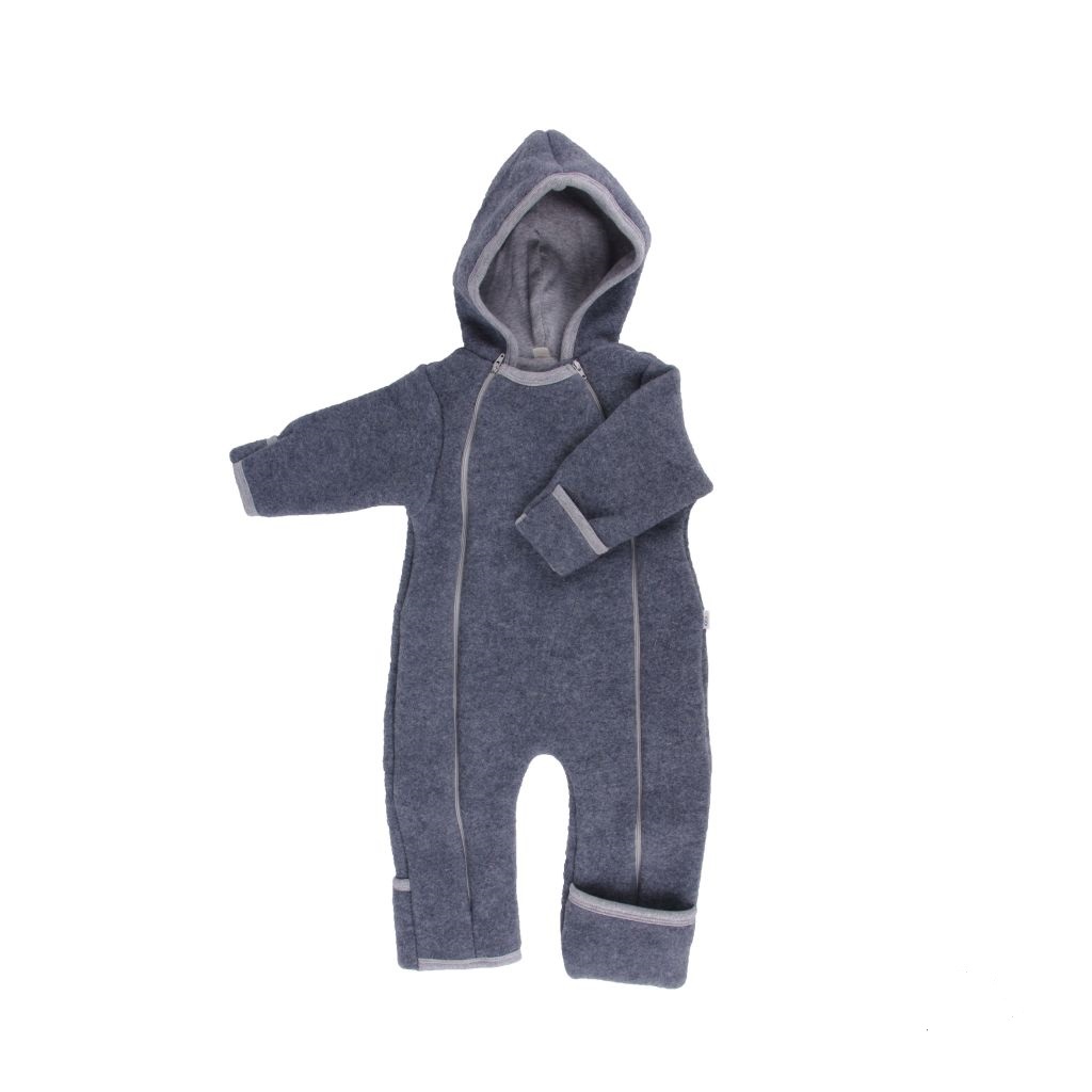 Baby Overall Wollfleece anthrazit Gr. 50-56