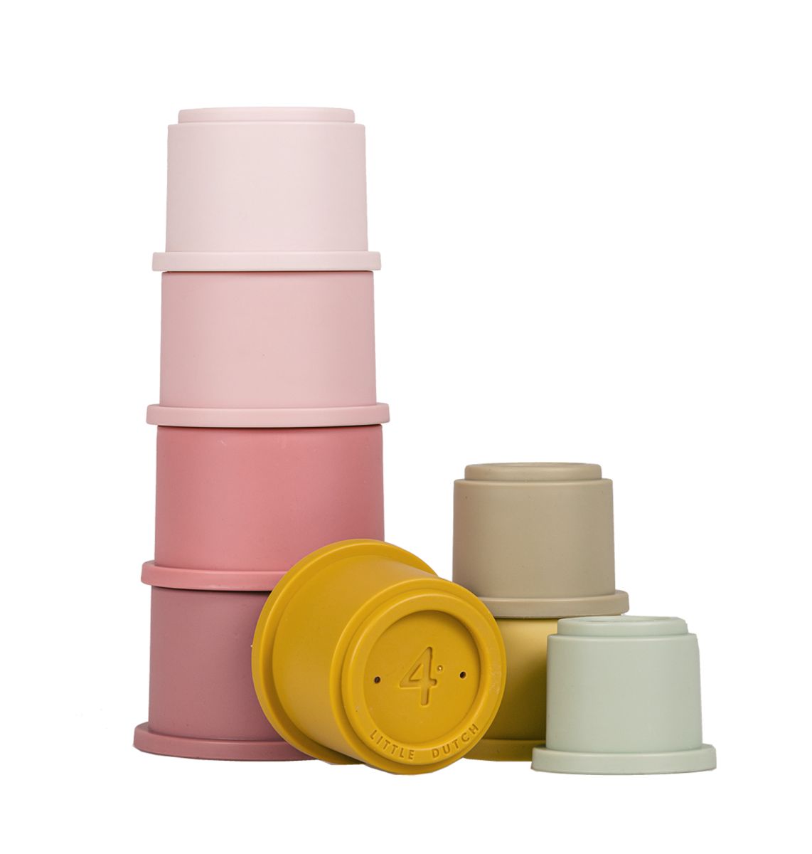 Stapelbecher pink  - Little Dutch