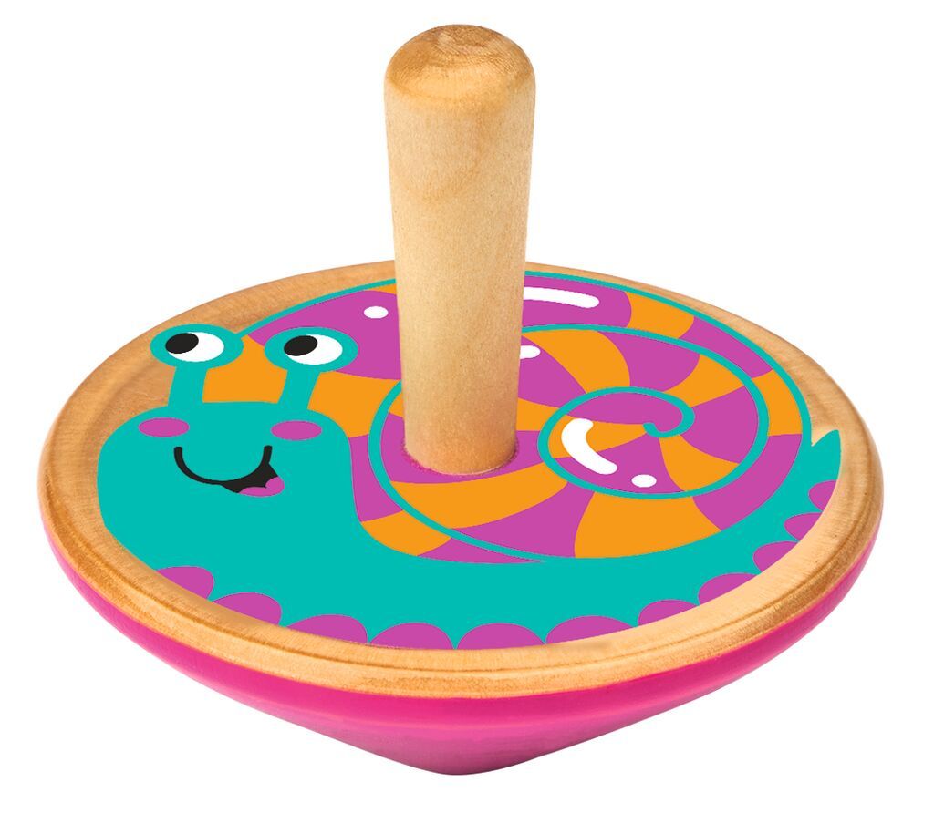 Krabbelkäfer Kleiner Holzkreisel (verschiedene Designs, 1 Stück)