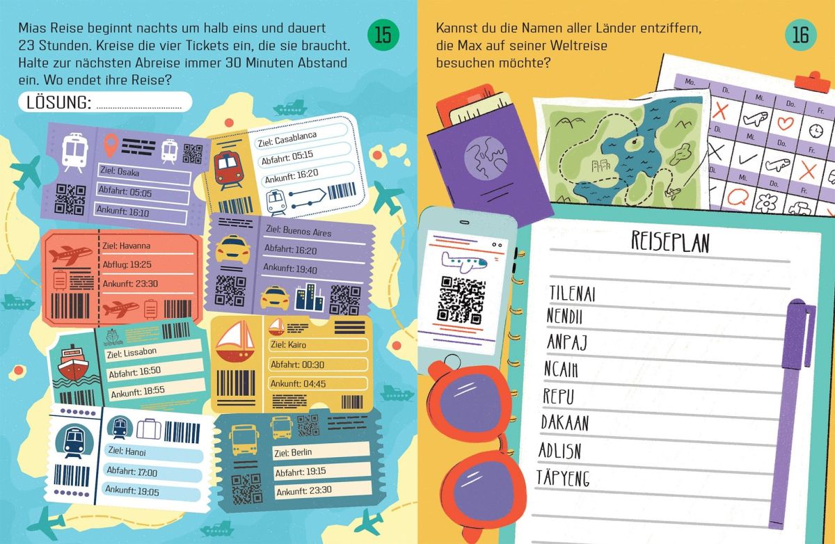 Usborne Minis: Rätsel für unterwegs 6+