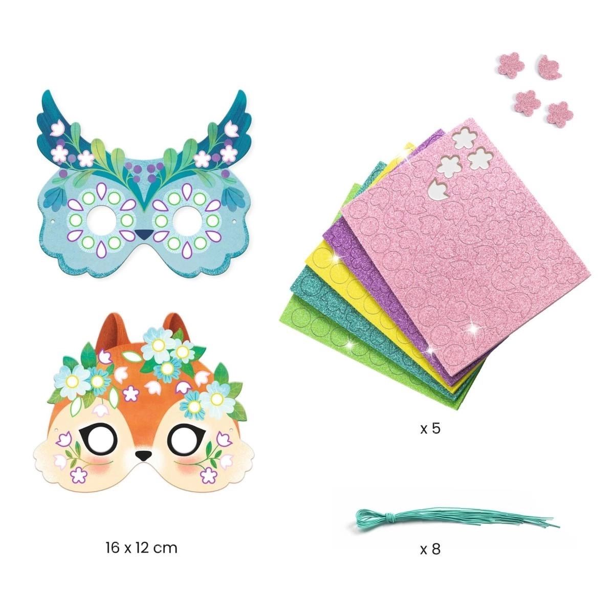 DIY: 8 Masken Tiere - Djeco