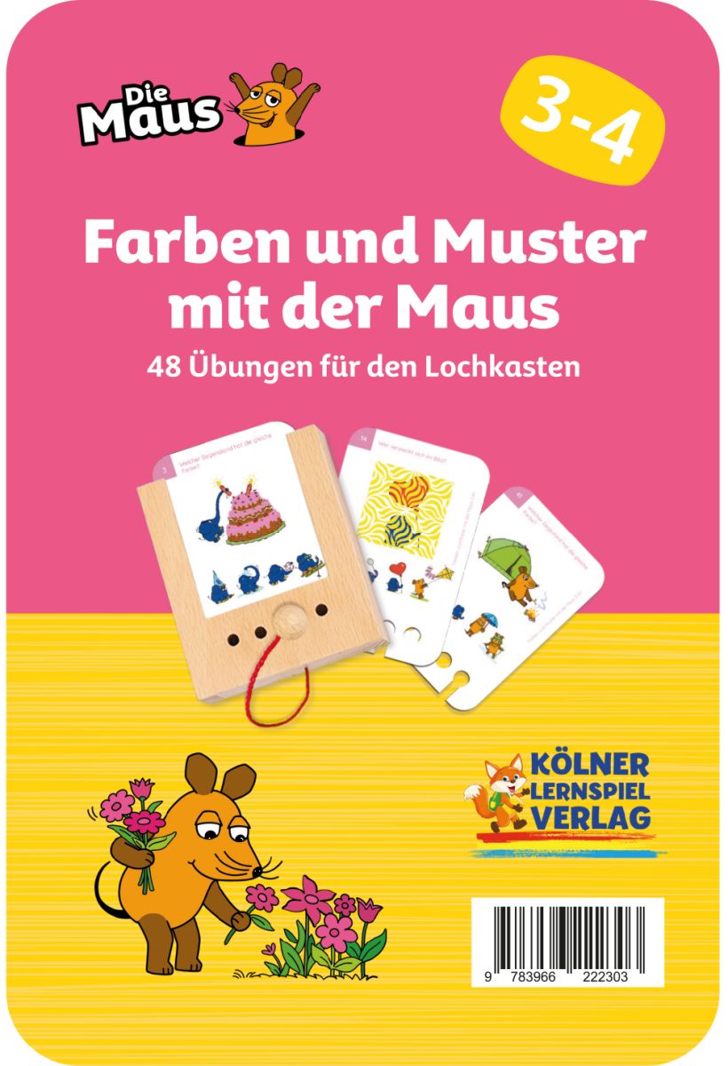 Farben und Muster mit der Maus 3-4 - Kölner Lernspielverlag