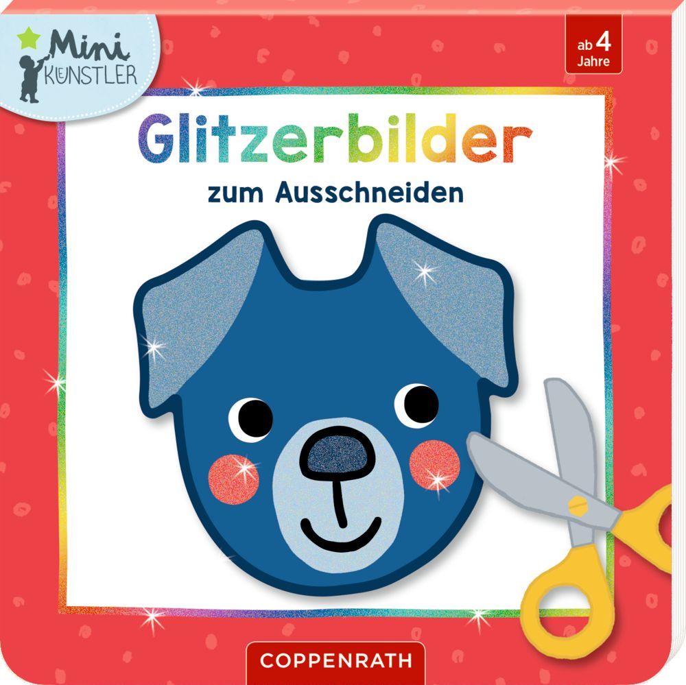 Ich kann mit der Schere schneiden! Glitzerbilder (verschiedene Designs, 1 Stück)
