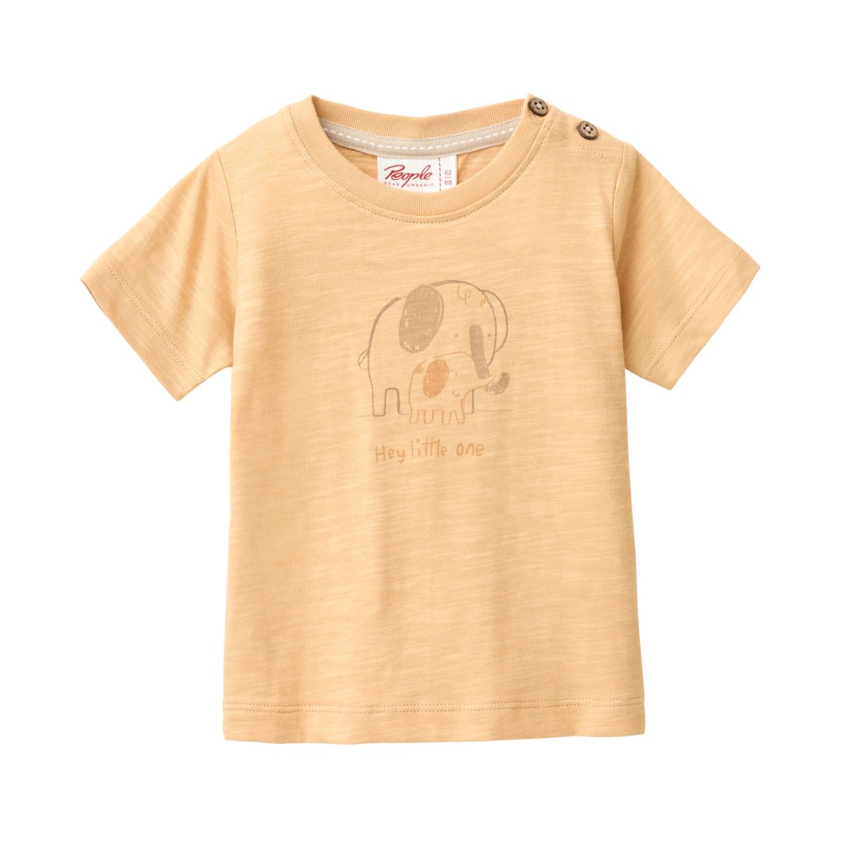 Kurzarm-Shirt gelb Elefant - 62-68