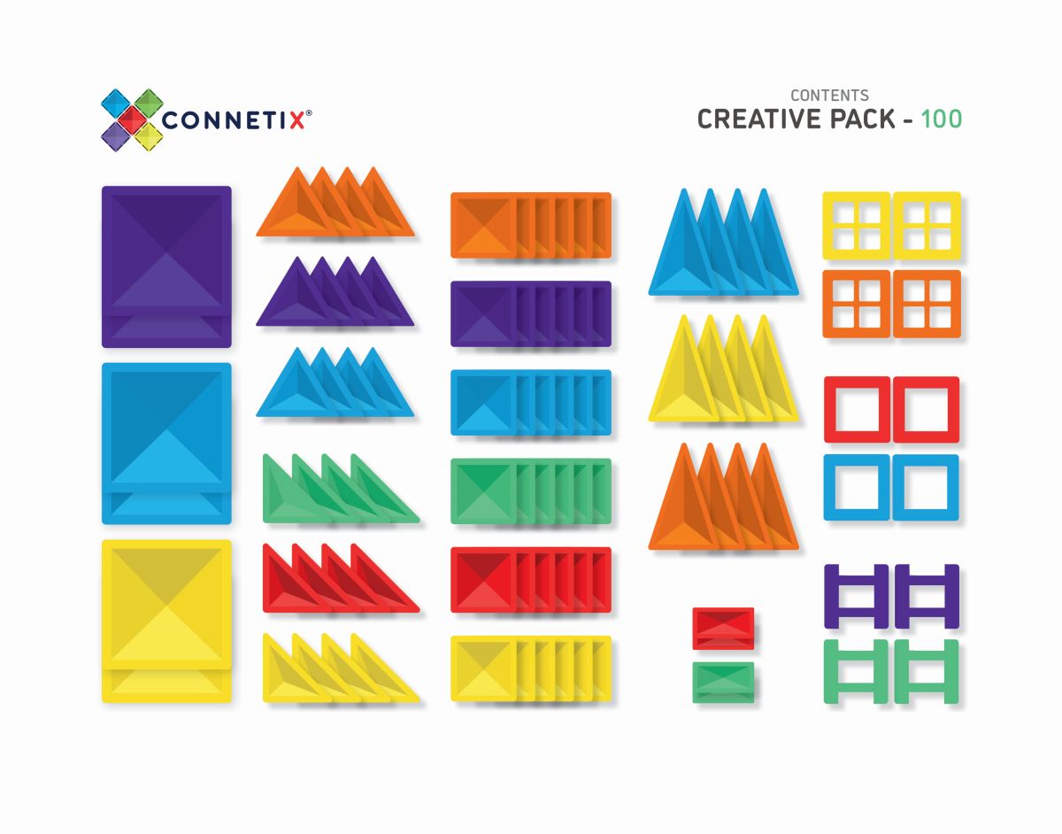 CONNETIX RAINBOW Creative Pack Magnetbausteine 102-teilig