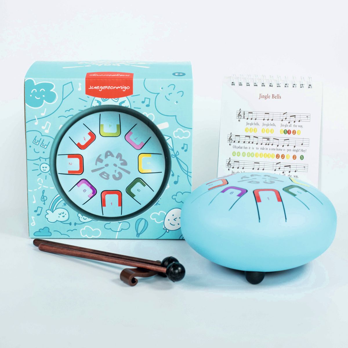 Baby Tambu Zungentrommel 15cm - Sky Kite (hellblau)