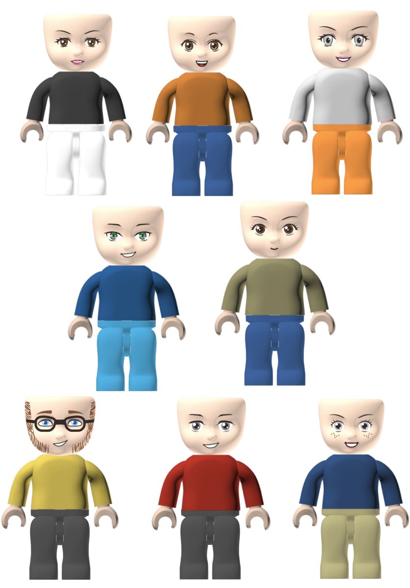 KIDDIZ Mix It! Figuren-Set - Kiddicraft