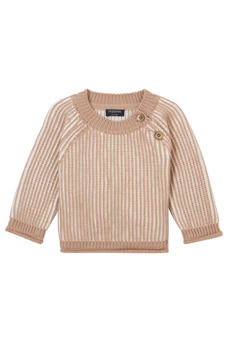 Pullover braun gestrickt - 86