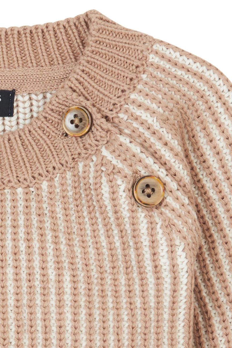 Pullover braun gestrickt - 86