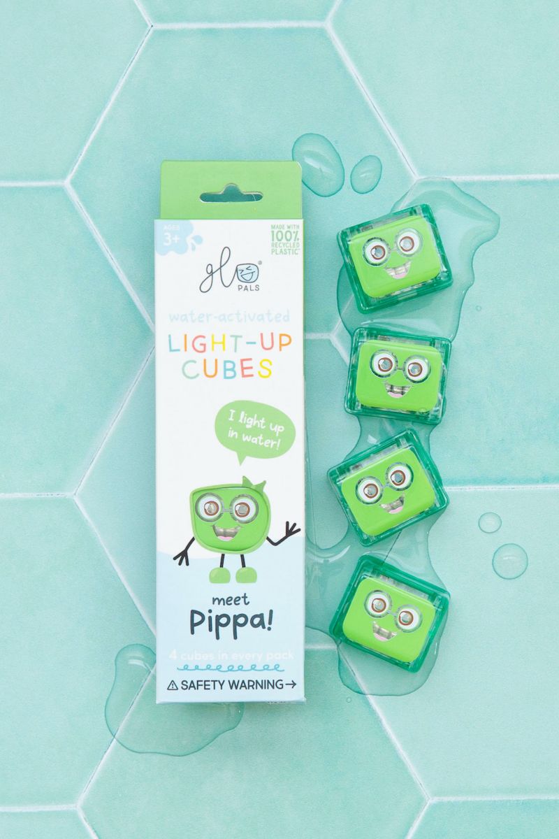 Glo Pals Leuchtende Badewürfel grün (4er Set)