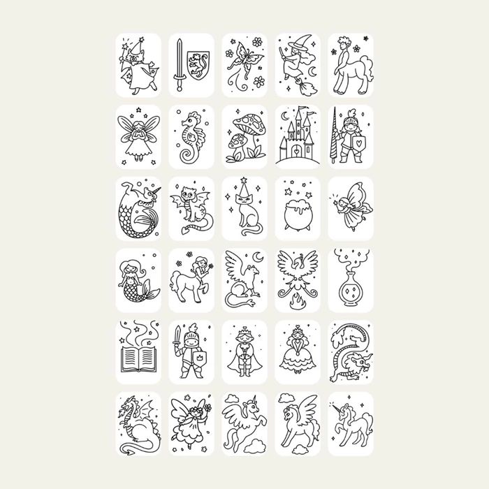 Nachfüllpack für Kidydraw mini "Märchen und Tiere"  - Kidywolf