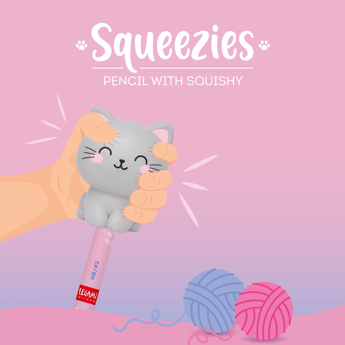 Squeezies Anti-Stress-Bleistift Kitty Katze - Legami