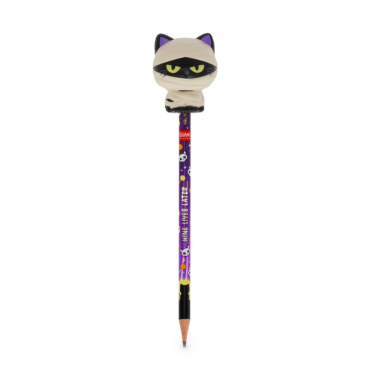 Squeezies Anti-Stress-Bleistift Mummy Cat „Nine Lives Later“ Halloween - Legami