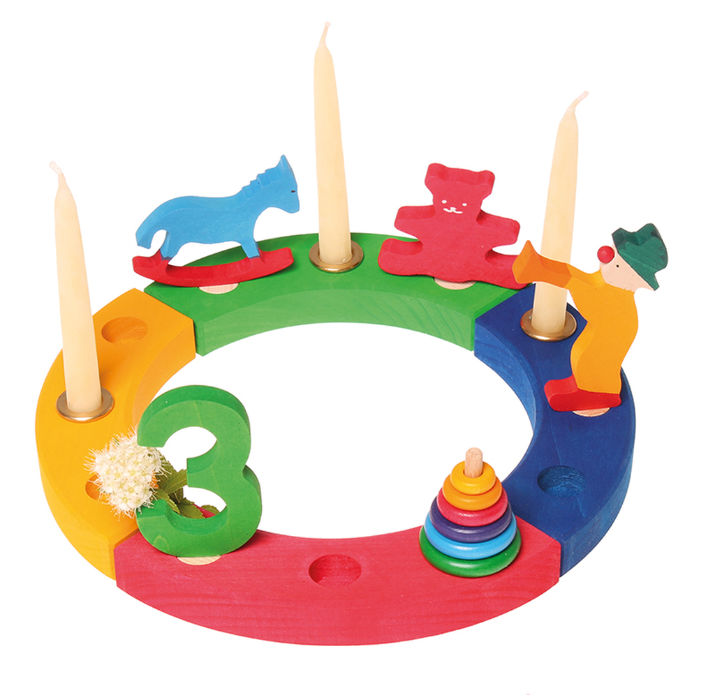 Grimm`s Kleiner Festtagsring - Geburtstagsring bunt 23cm (4-teilig) 02080