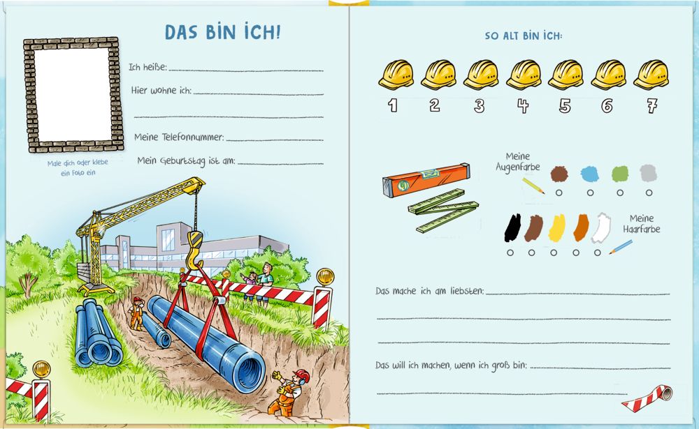 Freundebuch: Baustelle - Alle meine Freunde 3+