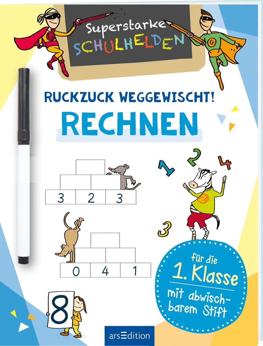 Ruckzuck weggewischt! Rechnen - Superstarke Schulhelden