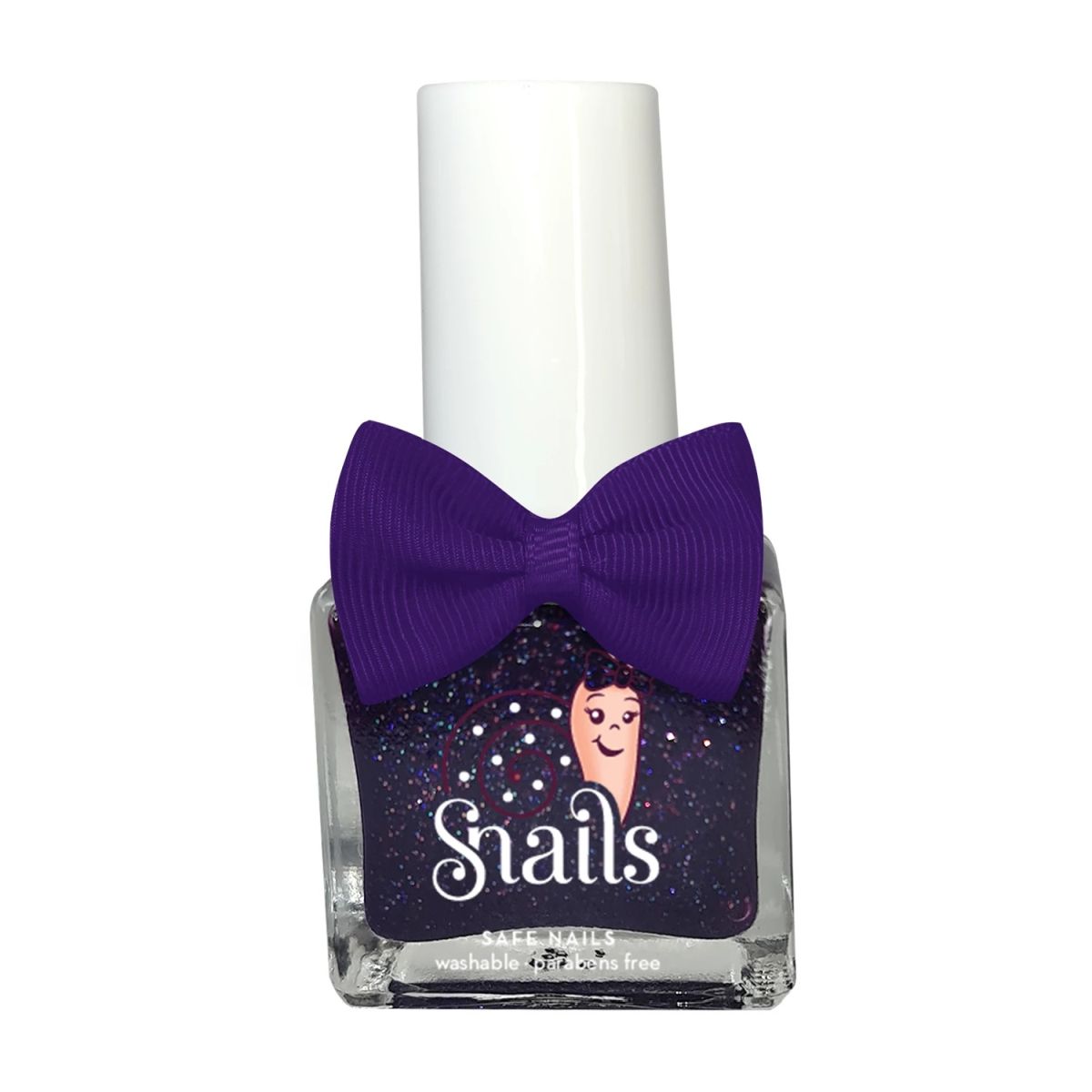 Snails Kindernagellack Petite Tutu (dunkles Violett glitzernd) 5ml