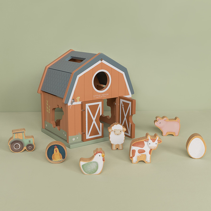 Formen-Steckspiel Little Farm - Little Dutch