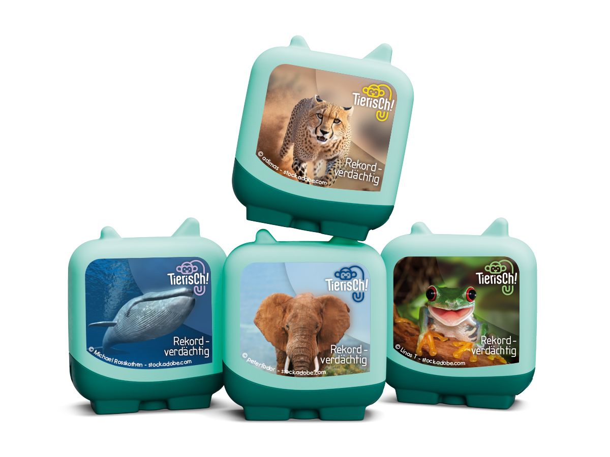 Pocket Tonie: Tierisch! - Rekordverdächtig 4er Set - Tonies
