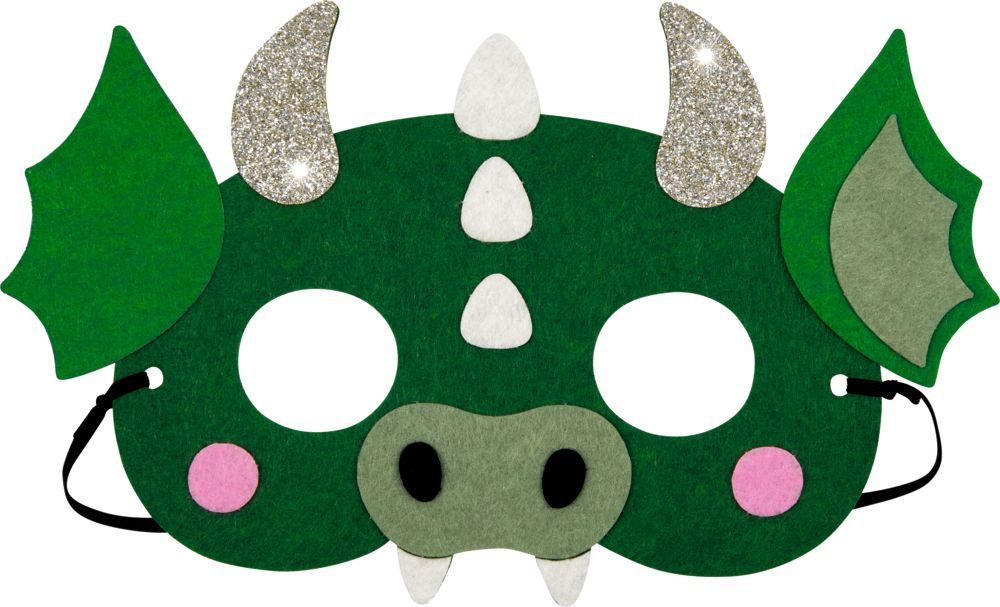 Mein kleines Bastelset: Filz-Masken (Einh./Drache) - Mini-Künstler