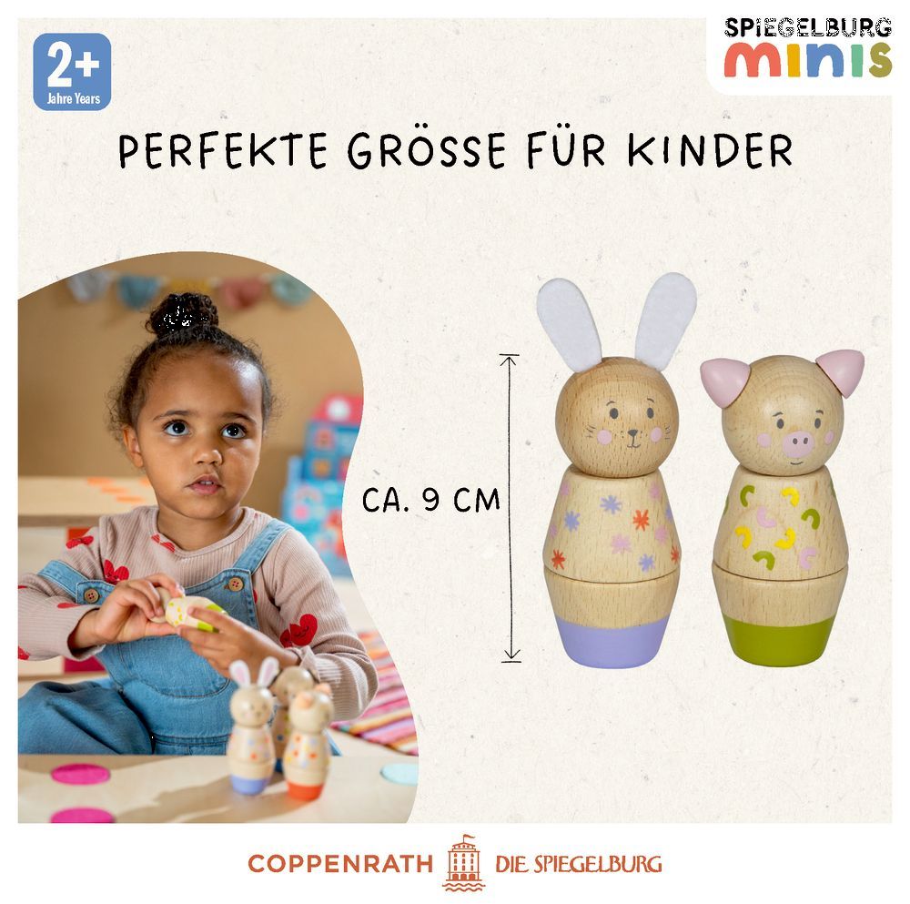 Holz-Schraubklötze - Spiegelburg minis (verschiedene Designs, 1 Stück)