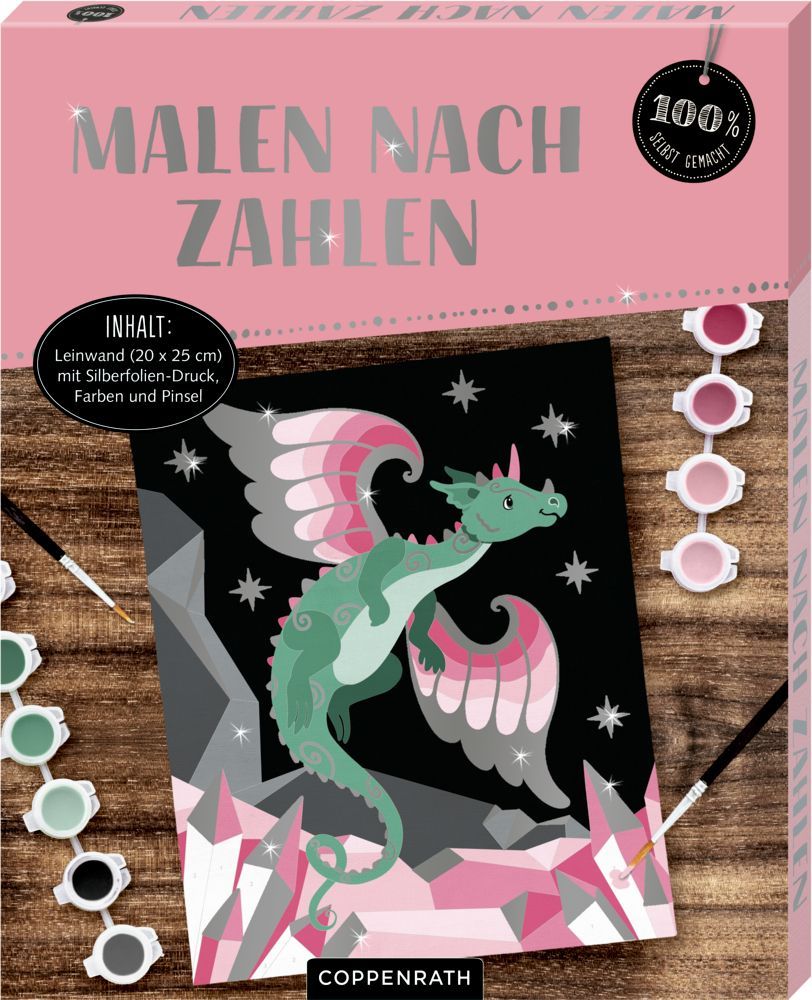 Malen nach Zahlen auf Leinwand: Drache (100% selbst gemacht)