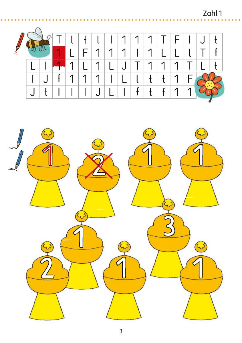 Mein Übungsheft Zahlen schreiben 1-10 – 1. Klasse: Zählen, Mengen, erstes Rechnen - Hauschka Verlag
