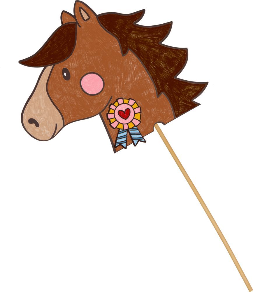 Steckenpferd-Bastelset - Mein kleiner Ponyhof - 6er Set