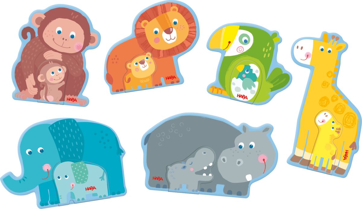 HABA 6 erste Puzzles – Tierfamilie