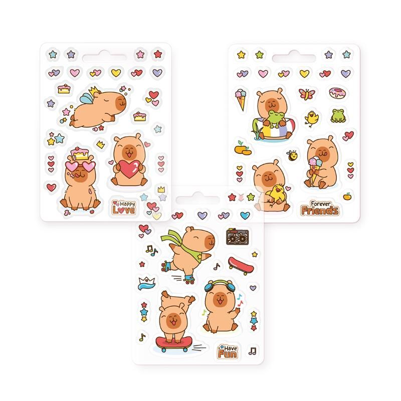Capybara STICKER-SET 26-TEILIG (unterschiedliche Designs, 1 Stück)