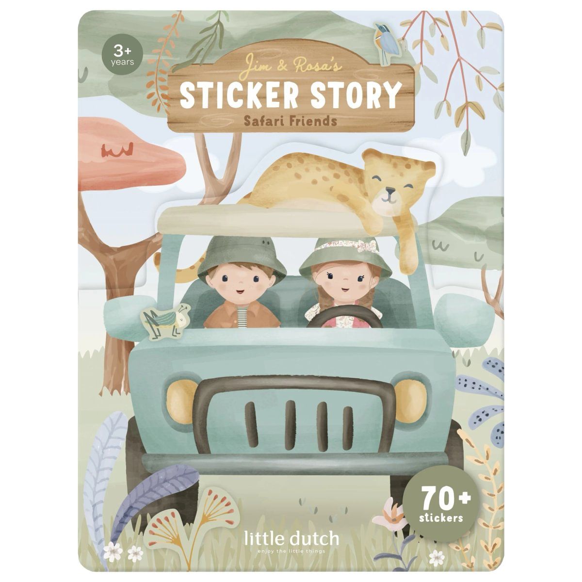 Stickerbuch Safari Friends - Little Dutch