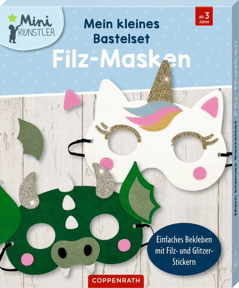 Mein kleines Bastelset: Filz-Masken (Einh./Drache) - Mini-Künstler