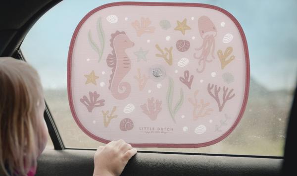 Sonnenschutz Ocean Dreams Pink (2er Set) - Little Dutch