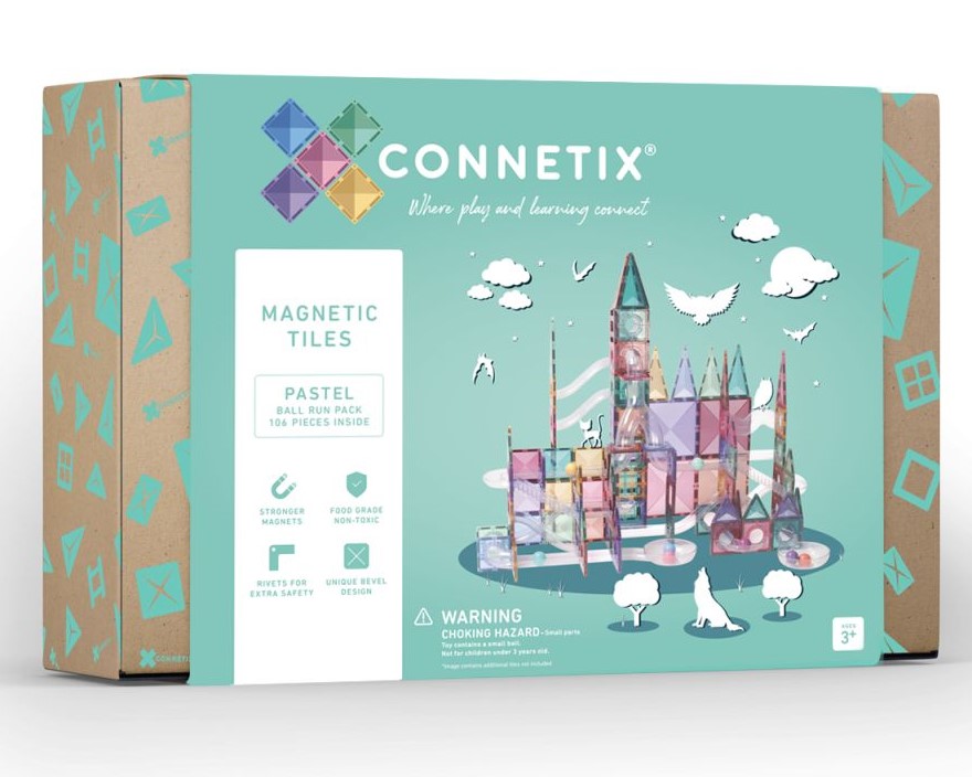 CONNETIX PASTEL Ball Run Pack Magnetbausteine 106-teilig