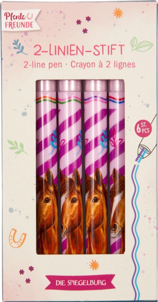 2-Linien-Stift - Pferdefreunde