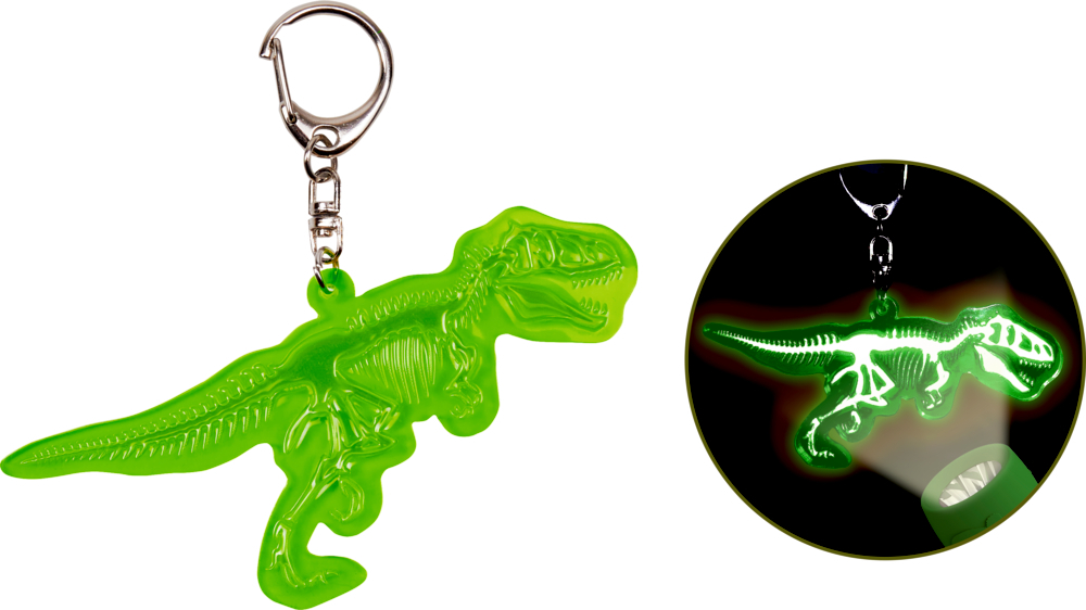 Leuchtender Anhänger T-Rex World (verschiedene Designs, 1 Stück)