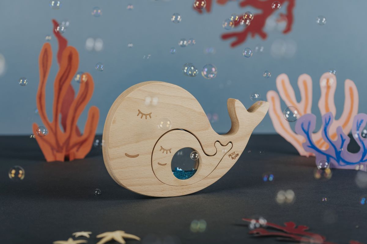 Puzzle Wal und Baby - Petit Boum
