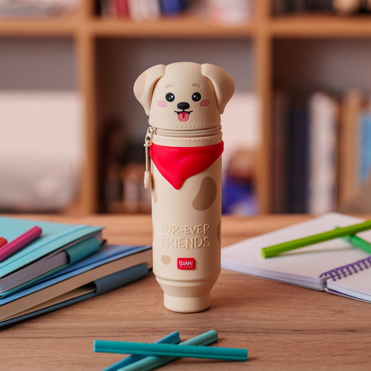 Kawaii Mäppchen aus Silikon Golden - Legami