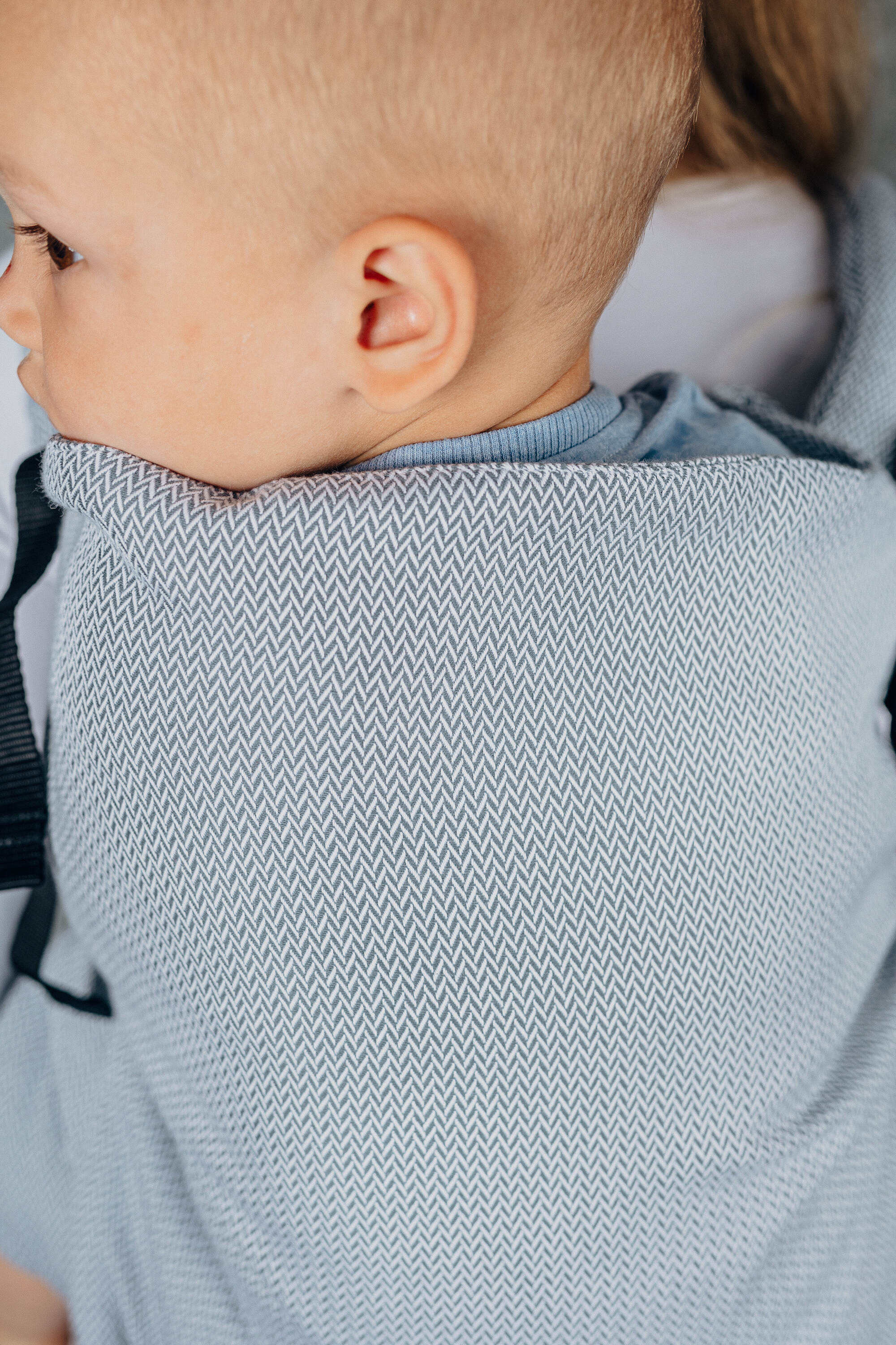 Lenny Lamb Preschool Basic Line Little Herringbone grey - Kleinkindtrage